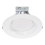 8in LED COMMERCIAL RETROFIT DOWNLIGHT 120-277V 30W 2700K DIMMABLE WHITE BAFFLE TRIM image 0