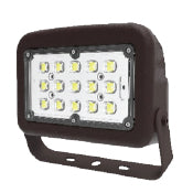 PROLED SELECT FLOOD 30W FIELD SELECTABLE CCT 3000K 4000K 5000K 120 277V YOKE MOUNT image 0