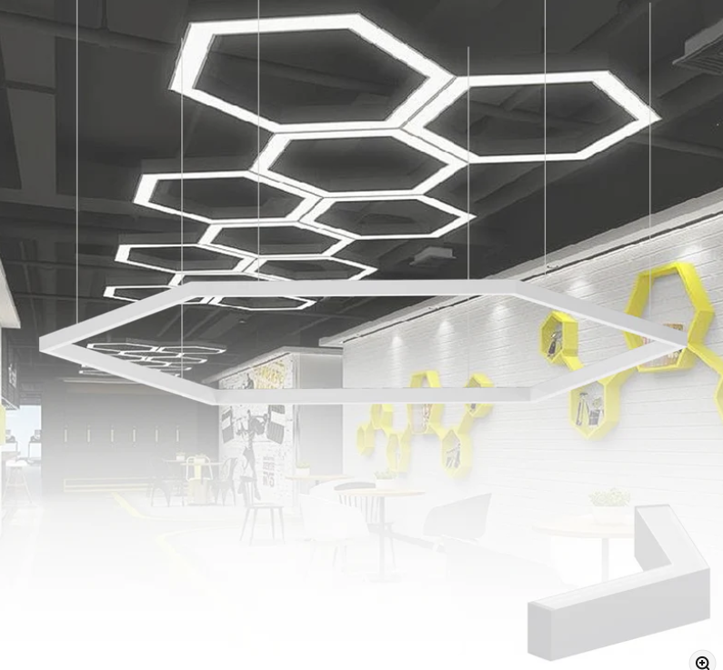 4 FT LED Linear Hanging Suspended Light (Wattage Selectable) 40/45/50W and CCT 3500K/4000K/5000K/6500K image 4