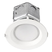COMMERCIAL RETROFIT DOWNLIGHT 4in 120-277V 10W 2700K DIMMABLE, WHITE BAFFLE TRIM image 0