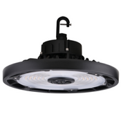 HoverBay Round Highbay 100W CCT Selectable Universal Voltage 120 277 VAC Black Housing image 0