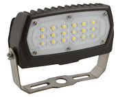 LED MEDIUM FLOOD 120-277V, 48W, 4000K, DIMMABLE, BRONZE, YOKE MOUNT image 0
