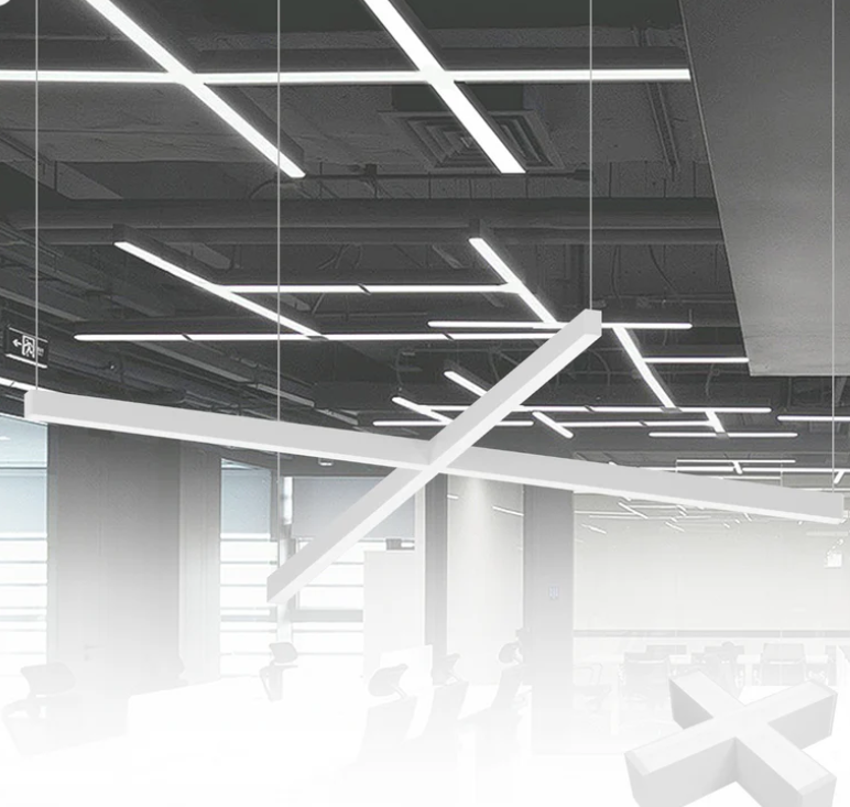 4 FT LED Linear Hanging Suspended Light (Wattage Selectable) 40/45/50W and CCT 3500K/4000K/5000K/6500K image 3